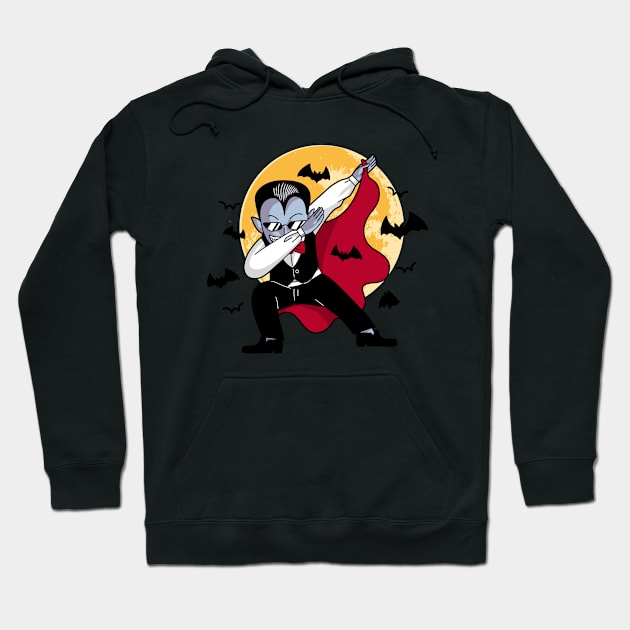 Halloween Dab Funny Dabbing Vampire Hoodie by Foxxy Merch